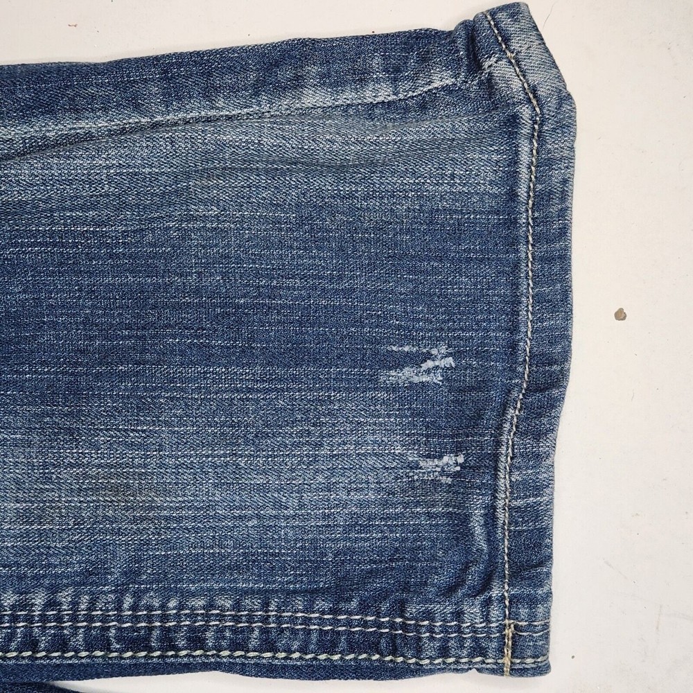 Seven7 Ladies straight Low Rise Denim Blue Jeans Size 8 - Picture 7 of 10